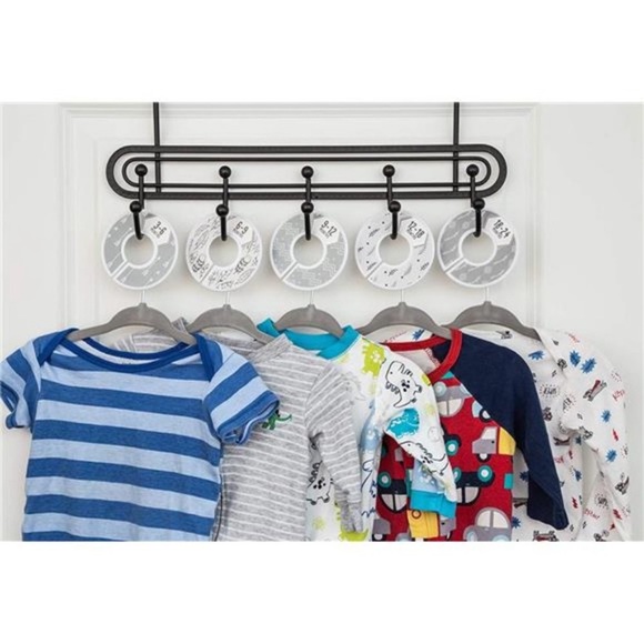 Baby Nest Designs 20x Baby Hangers for Closet with 7X Baby Closet Dividers for N - Picture 2 of 7